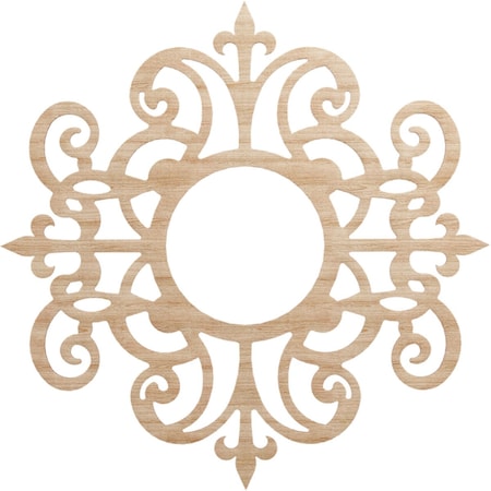 Ekena Millwork Dijon Wood Fretwork Pierced Ceiling Medallion, Alder, 38"OD x 12 3/8"ID x 3/8"T CMWP38X38X0375DIAL